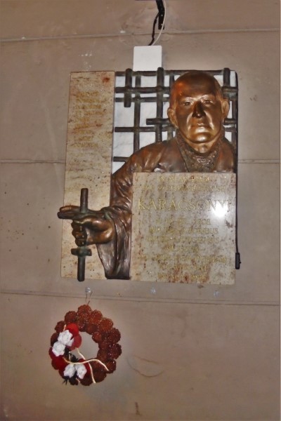 Karácsonyi István emléktábla az aradi Páduai Szent Antal-katedrálisban
