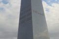 Az Vesztőhelyen felállított emlékoszlop Aradon