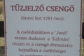 Bashalom haranglábjának táblája