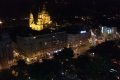 Látkép a Budapest Eye óriáskerékről a Szent István-bazilikára