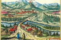 Drégelypalánk - Palánka és Drégely vára Trigell Hoefnagel 1617-es metszetén