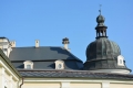 Edelény L'Huillier-Coburg (Eszterhazy - Forgách) kastély kéményén egy gólya a fészekben