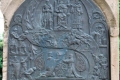 Edelény - Szent István király mellszobrának domborműve