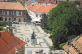 Eger várából látkép: Dobó István tér