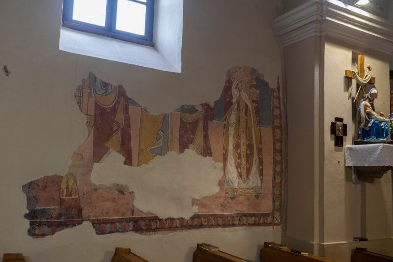 Füzér - A Szent István római katolikus templom freskója