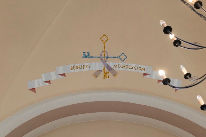 Gávavencsellő - Munkás Szent József római katolikus templom freskója