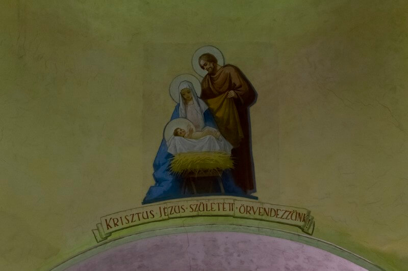 Gávavencsellő - Nagyboldogasszony római katolikus templom freskója