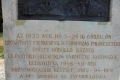 Gödöllő Grassalkovich kastély parkja Cserkész világtáborozás emlékszobor táblája