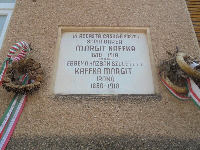 Nagykároly Kaffka Margit emléktábla