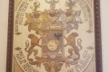 A nagykárolyi Kalazanci Szent József templomban kiállított hímzés