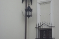 Nagykároly Károlyi kastély kovácsolt vas lámpája és ablakrácsa