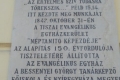 Nyíregyháza Túróczy Zoltán Evangélikus iskola "Néptanító képezdéje" emléktáblája