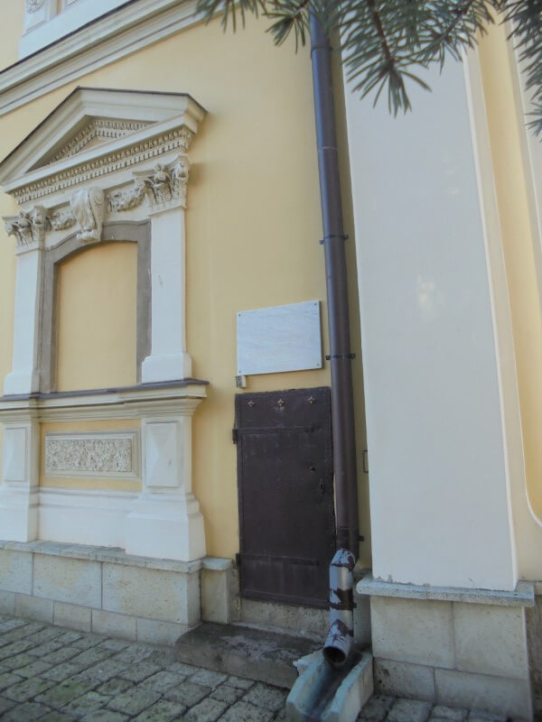 Nyíregyháza Evangélikus templom tornyának bejárata
