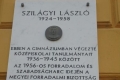 Nyíregyházi Evangélikus Kossuth Lajos Gimnázium falán Szilágyi László emléktábla