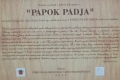 Nyíregyháza Papok padja tábla felirata