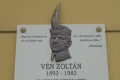 Nyíregyháza Vén Zoltán székely hadosztály főhadnagya emléktábla