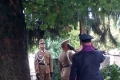 Nyíregyháza Északi temető vitéz Elekes Gábor huszárezredes újratemetésén a tisztelgés