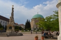 Pécs Szentháromság szobor és a Gázi Kászim pasa dzsámija, avagy a Gyertyaszentelő Boldogasszony templom