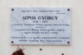 Sárospatak - Sipos György emléktábla