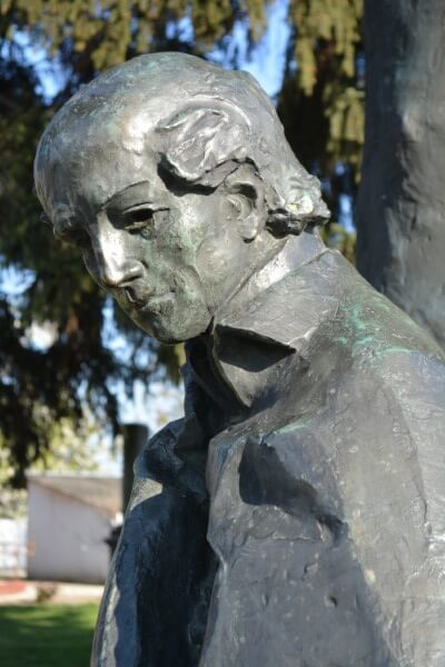 Szatmárcseke Kölcsey Ferenc szobor