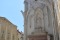 Mátyás király emlékmű Székesfehérvár Fő utcáján