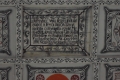 Técső Református templom kazettás mennyezete