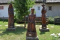 Tihany faragott fa szobrai