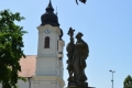 Tihany Nepomuki Szent János szobor és a Bencés Apátság