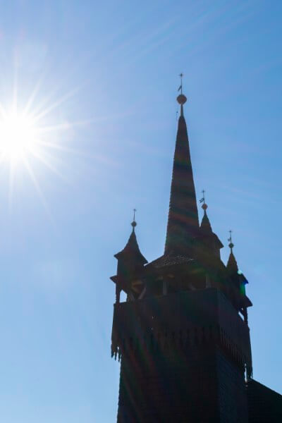 Tiszacsécse - A református templom haranglábja