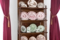A Rhédey-kastélyban kiállított porcelántányérok