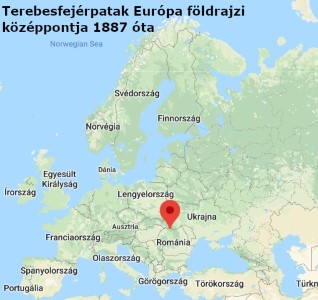 Terebesfejérpatak Európa földrajzi közepe 1887 óta