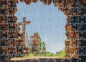 Muhi csata emlékmű puzzle