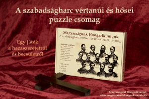 A szabadságharc vértanúi és hősei puzzle csomag, mely bemutatja az aradi vértanúk életét