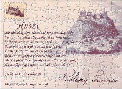 Kölcsey Ferenc - Huszt puzzle készítette: Magyarságunk Hungarikumunk