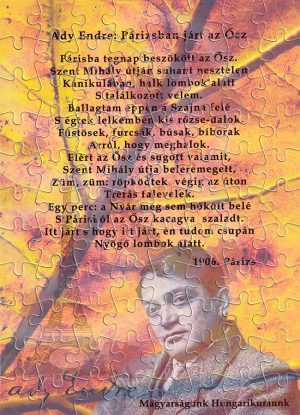 Ady Endre Párizsban járt az ősz puzzle
