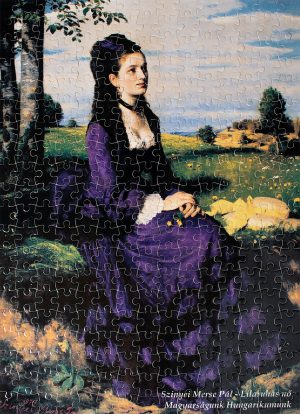 Szinyei Merse Pál Lilaruhás nő puzzle
